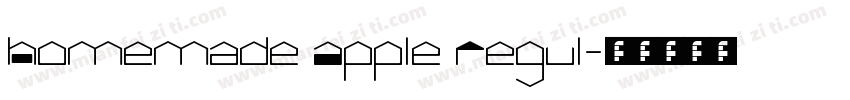 Homemade Apple Regul字体转换